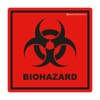 Biohazard Stickers- 5.5" x 5.5" Biohazard Labels (Pack of 10)