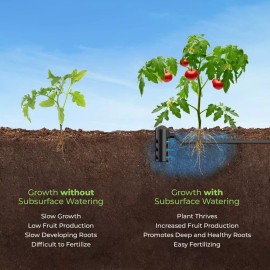 Root Quencher Jr. 2-Pack - Deep Underground Dripper, Tree & Plant Root Watering