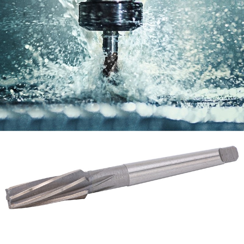 1:10 Taper Shank Machine Reamer 12x40x16mm Spiral High Speed Steel