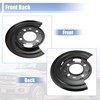 X AUTOHAUX 1 Set Rear Brake Dust Shield Backing Plates