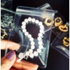 NATX 100pcs Clear PVC Transparent Zip Lock Jewelry Bag Small
