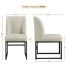 Yaheetech Upholstered Dining Chairs Modern Dining Room Chairs Stylish Kitchen