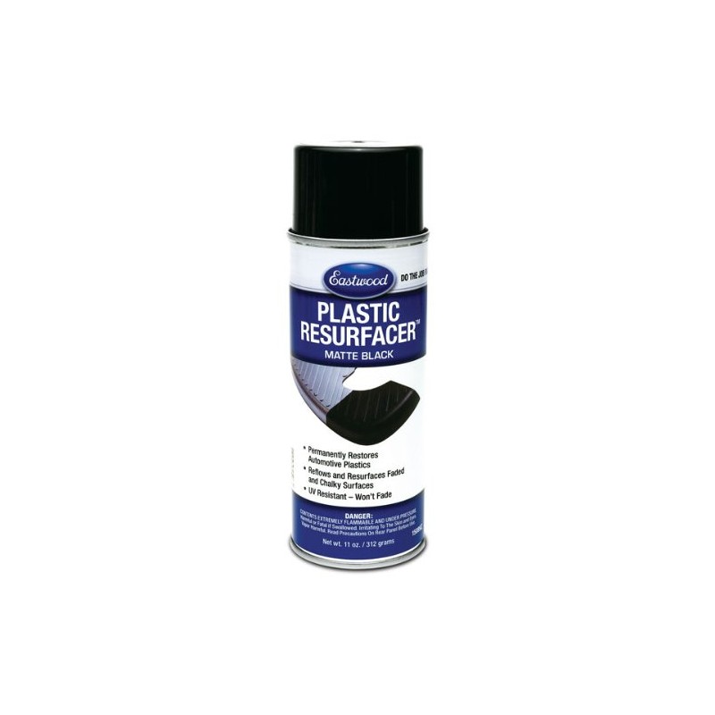 Eastwood Plastic Resurfacer Matte Black Aerosol Spray Paint UV Resistant