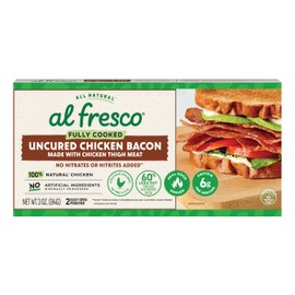 al fresco Fully Cooked Uncured Chicken Bacon 3 oz