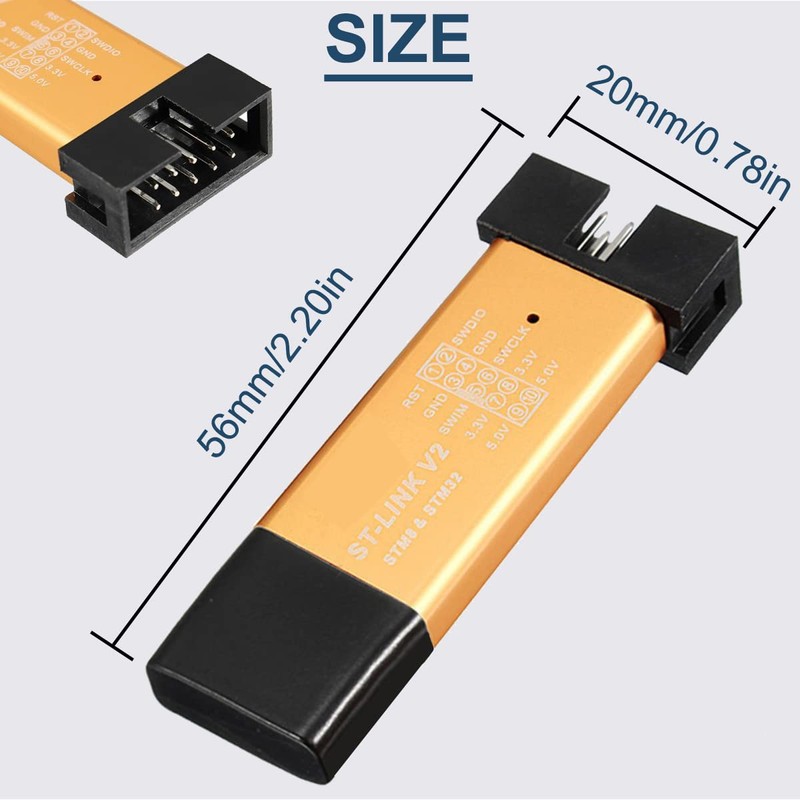 DAOKAI st-link v2 Shell Programming Unit STM8 STM32 Emulator Downloader