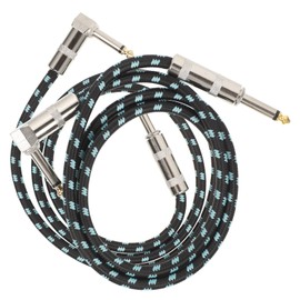 Levemolo Guitar Connection Wire 2pcs Electric Guitar Audio Cable Stereo Cable Durable and Noise-reducing for Musical Instruments