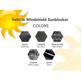 Sun Visor Windshield Light Blocker Strip Vinyl Wrap Fits All Vehicles - Air Release - Self Healing