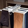 22 Arms Steel Slide Out Pants Rack Closet Pants Hanger