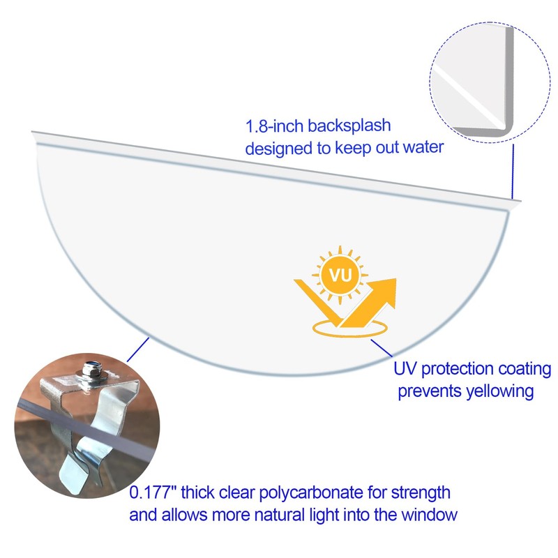 Polycarbonate Window Well Covers Outside, Basement Window Well Cover, Heavy
