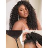 LUVME HAIR Half Wig Kinky Curly Flexi-Fit Invisi Flip Drawstring