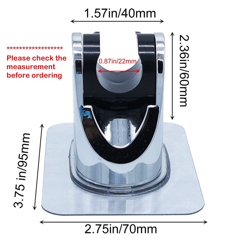 Strong Adhesive and Waterproof Shower Head Holder, Adjustable Handheld Shower