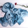 SNUG STAR Cotton Silk Scarf Elegant Soft Wraps Color Shade