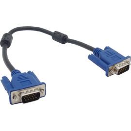 Audio Fan VGA Cable Display Cable Short D-SUB 3 Tier 15 Pin Full Wire Approx. 11.8 inches (30 cm)