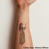 'Dancing Hula Girl' Temporary Tattoo - Water Resistant, Skin-Safe, Non-Toxic