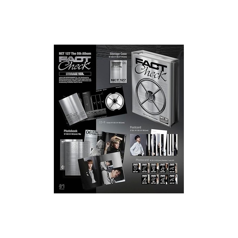 NCT 127 Fact Check 5th Album Contents+Tracking Sealed (Photo Case