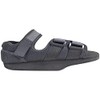 Black Velcro Post Surgery Heel Shoe Size Large (6-9) Emo