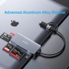 ZIYUETEK USB C USB3.0 SD Card Reader, 5in1 Multi Card