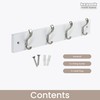 keypak Minimalistic Wall-Mounted Coat Rack – 4 Hooks on Stylish