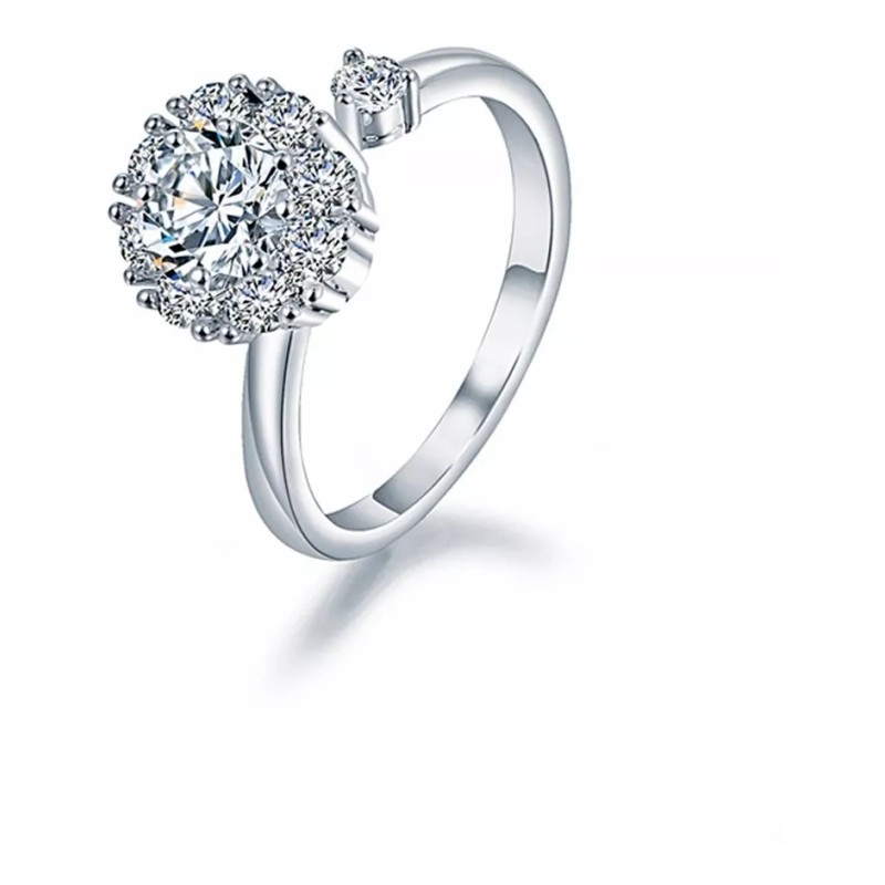 Veraly Anillo De Ansiedad Giratorio Ajustable Fidget Joyas Alivio