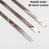 Taaizau Silver Metalized Mirror-Like Finish Molding Trim, Peel and Stick