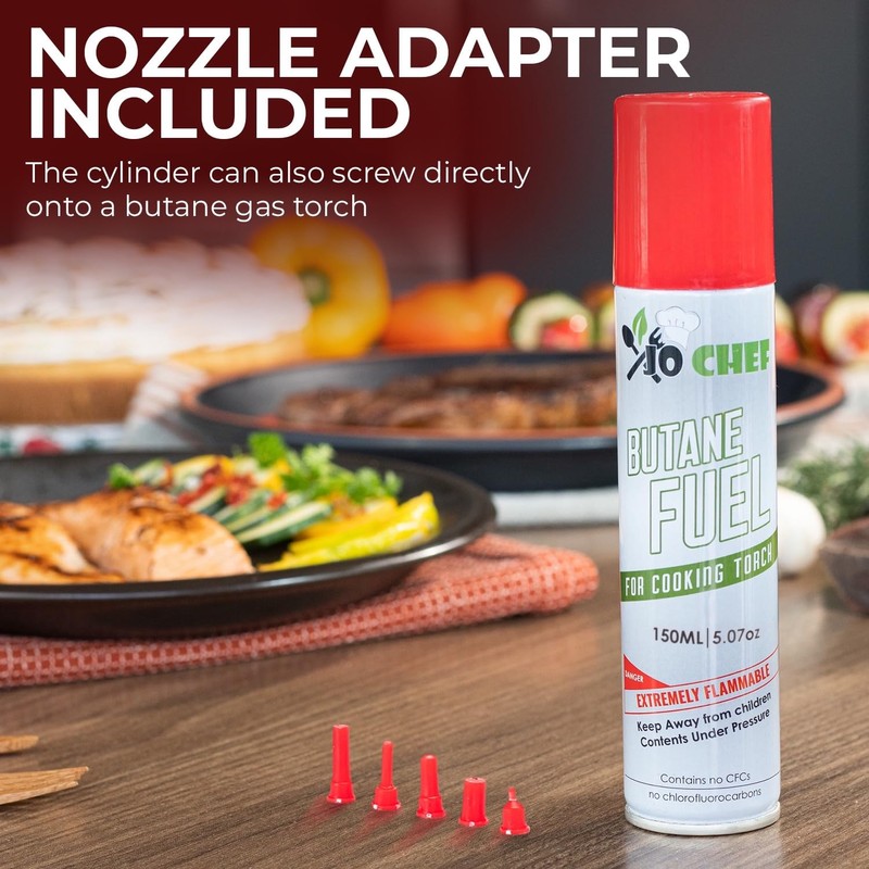 Jo Chef Butane Fuel Refill, Lighter Butane Fuel Canister, Butane