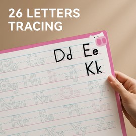 Dotimo 10 PCS Small Dry Erase Board and Letter Board - Mini Whiteboard Double-Sided for Toddler Learning Activities, Alphabet and Drawing Boards (12"x9")