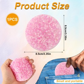 Skin Picking Fidget Toy, Picking Pad Beads Skin Picking Sensory Toy for Skin Pickers Anti Stress Picky Pad Fidget Novelty Gifts for Kids Children Adults (Round Shape)