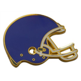 Novel Merk Football - Sports Coach & Player Lapel Pin, Hat Pin & Tie Tack Set - with Clutch Back (3-Foot Ball Helmet)