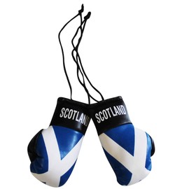 Scotland Saltire Flag Mini Boxing Gloves for Car or Home