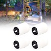4Pcs Solar Powered LED Candle Light Yellow Flicker Tea Lamp