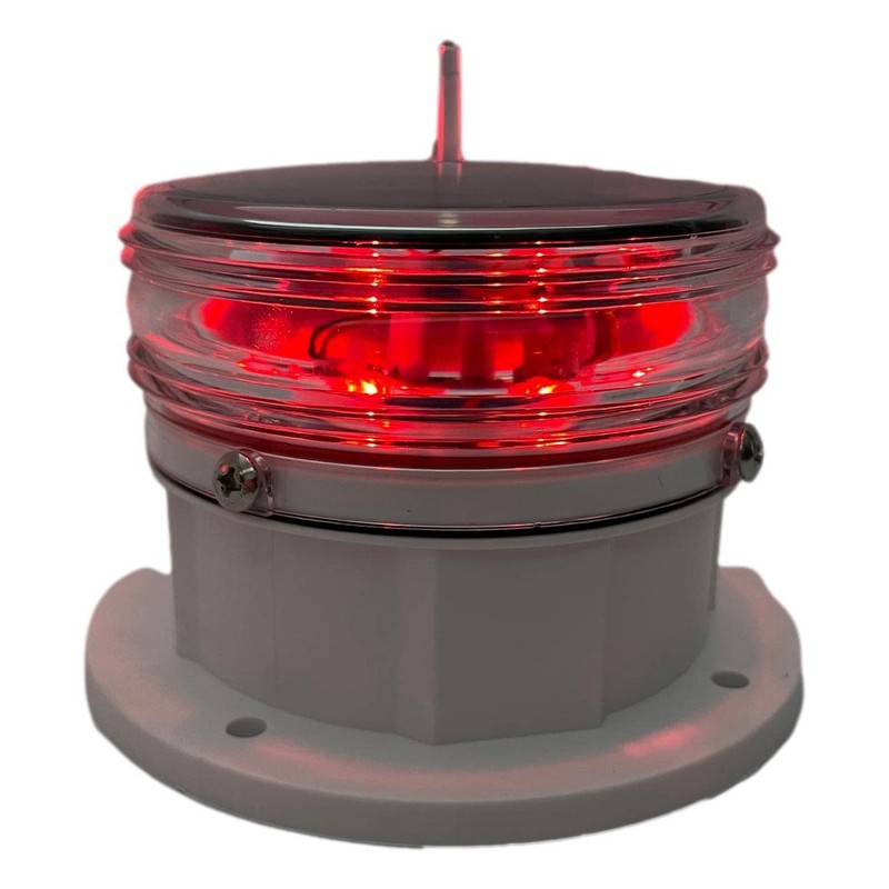 Solar Dock Warning Light 360 Degree - Super Bright Waterproof