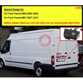 HD Color CCD Waterproof Vehicle Car Rear View Backup Camera, 170° Viewing Angle Reversing Camera for for Ford Transit MK6 2000-2006 for Ford Transit MK7 for Ford Transit (NO.1 Backup Camera)