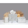 Essentra Home White Marble Toothbrush Holder | Small Toothbrush &