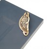 Infinity Decor Traditional Antique Brass Half Moon Floral Cup Shell