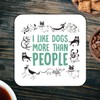 CS708 I Like Dogs More Than People Novelty Funny Coffee