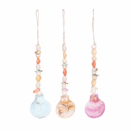 Gallerie II Boho Shell Drop Ornaments S/3 Multicolored