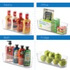 Set Of 8 Refrigerator Pantry Organizer Bins - Clear Food