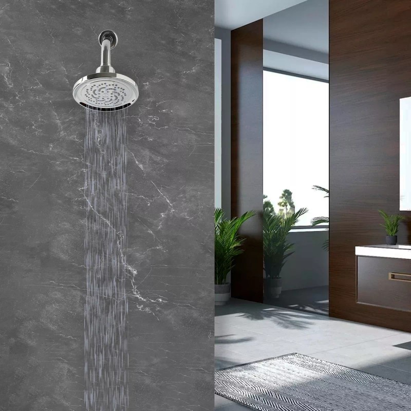 CNX Regadera Redonda Con Tubo Multiposición Cromada Cnx