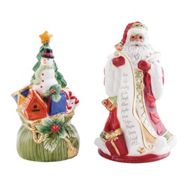 Fitz and Floyd Fitz & Floyd Holiday Home African American Salt and Pepper, Multicolored