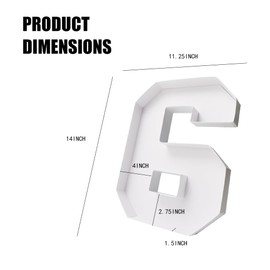 Kafucize 14inch Charcuteire Board Number Fillable Cardboard Platter Serving Food Fruit Decoration Box Birthday Anniversary Party Treat (6)