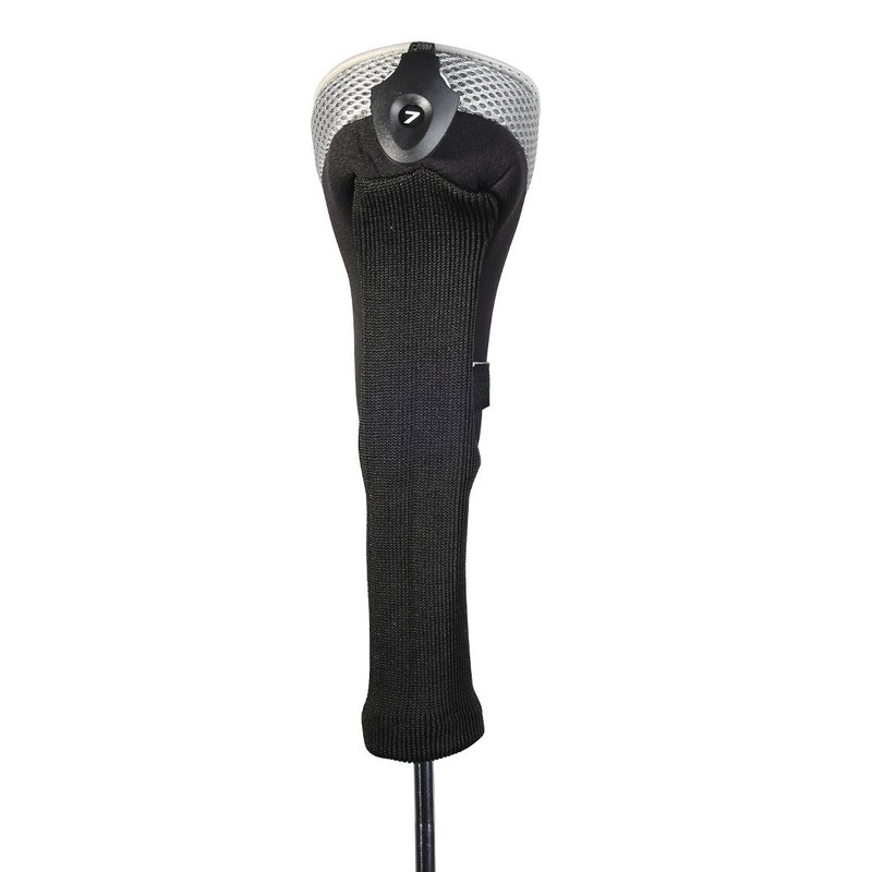 Andux Long Neck Golf Hybrid Club Head Covers with Interchangeable