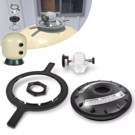 Unbranded 154856 8-1/2" Black Buttress Thread Closure Kit for Triton Pool & Spa Filter