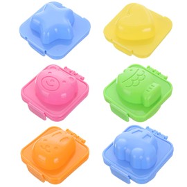 QEEQPF 6 pieces moulds for boiled eggs, sushi rice balls, bento accessories, DIY tools, suitable for home kitchens, schools, nurseries and outdoor camping