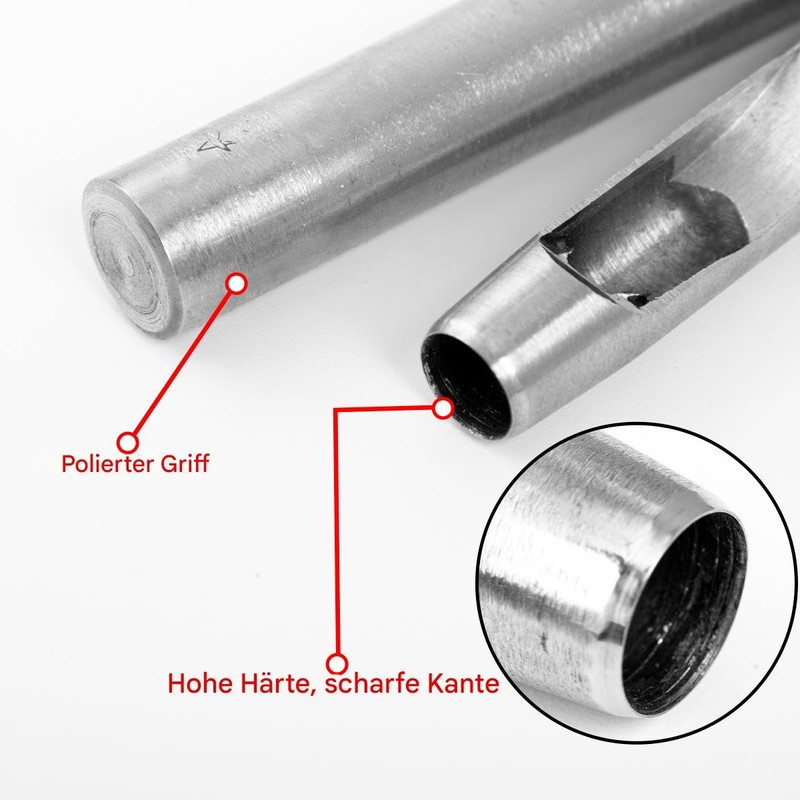 WUTA Hole Punch Set, Round Hollow Punch Cutting Tool, Hole