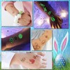 Easter Tattoo Children's Luminous 12 Sheets Easter Eggs Tattoos Stickers