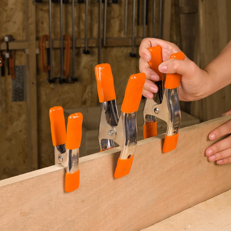 PONY 6-inch, 4-inch Heavy Duty Metal Spring Clamps Set, 2-inch,