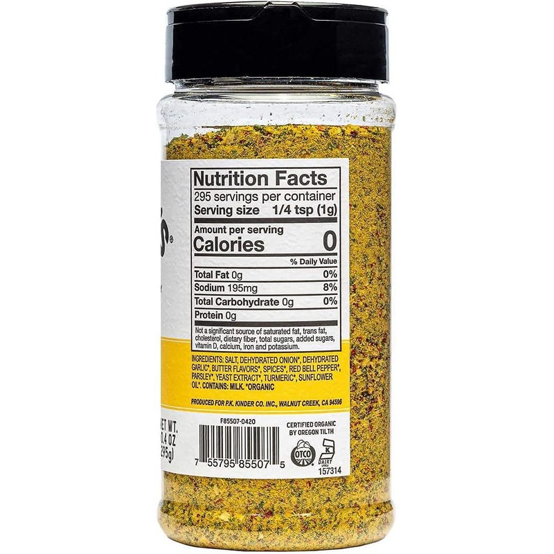 Kinder's Organic Buttery Steakhouse Seasoning Rub, 10.4 Ounce,2 Pack