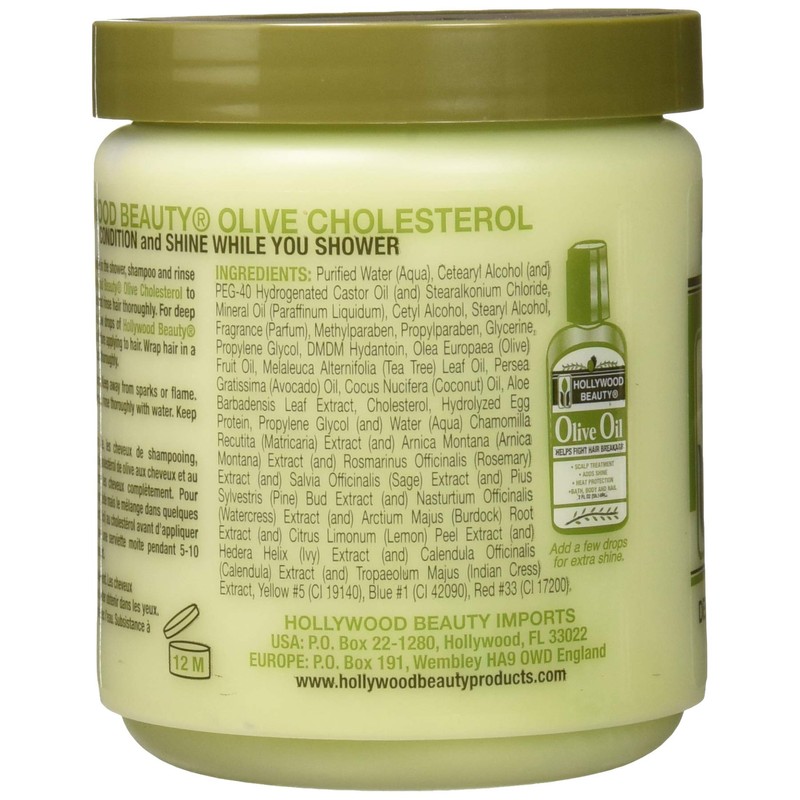 Hollywood Beauty Olive Cholesterol, 20 oz (Pack of 2)