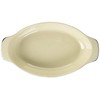 Delish Kitchen L-1892 Pearl Metal Deep Oval Plate, Navy, 8.7