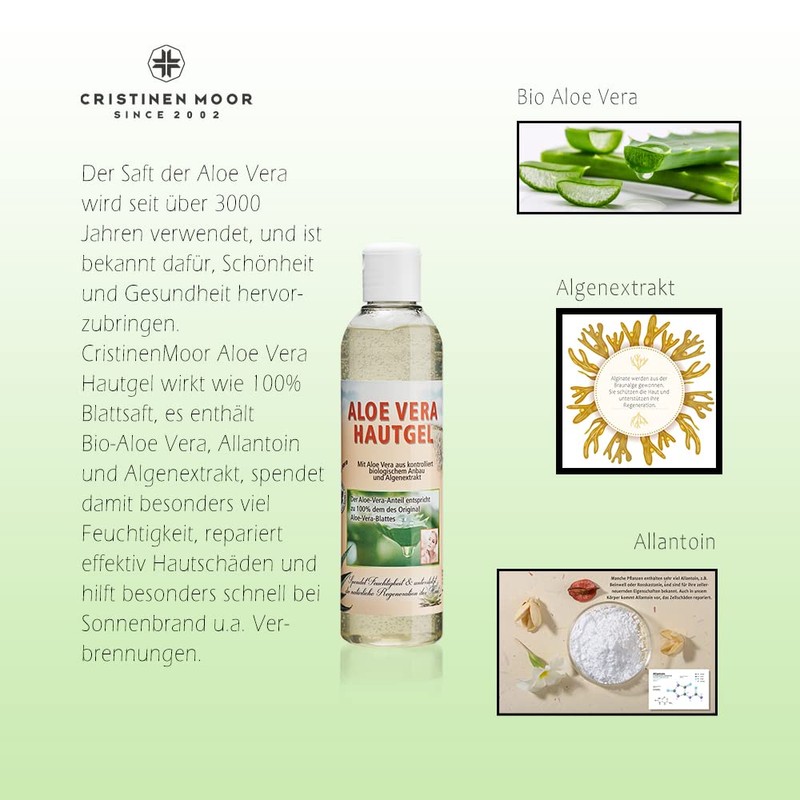 CristinenMoor Aloe Vera Hautgel 250 ml